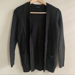 Dark Gray/Black Cardigan